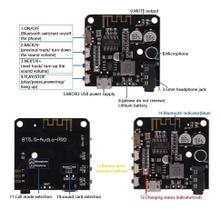 receptor de áudio bt5.0 pro sem case preto 37v a 5v dc