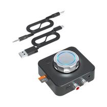 Receptor De Áudio Sem Fio Bluetooth 5.0 Adaptador De Música Estéreo 3D Cartão TF RCA Jack AUX De
