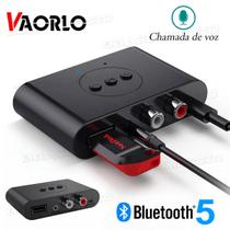 Receptor De Áudio Usb Tipo-c Bluetooth 5.0 Nfc C/ P2 E Rca - VAORLO