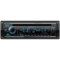 Receptor de CD Kenwood KDC-X705 DIN único com Bluetooth, rádio HD
