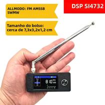 Receptor de Rádio AMNVOLT ATS MINI SI4732 - FM AM MW SW SSB LSB USB - Versão Atualizada