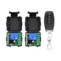 Receptor De Relé RF 12V 1CH 433Mhz Controle Remoto Interruptor Sem Fio Para Fechadura