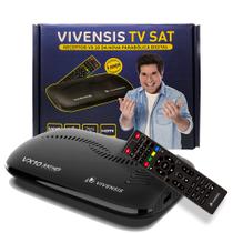 Receptor de TV Digital Vivensis, Full HD, Smart Via Satelite, VX10, Bivolt, Preto