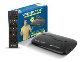 Receptor De Tv Digital Vx10 Plus Sat Hd 1080p Sinal Satélite D2 E B1 Banda Ku Vivensis