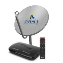 Receptor de TV Digital Vx10 Vivensis + Mini Antena Parabólica 60cm