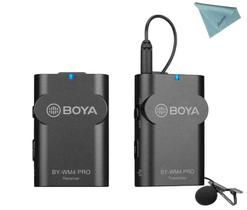 Receptor Digital Sem Fio Duplo BYWM4 Áudio Profissional com Alcance de 60m