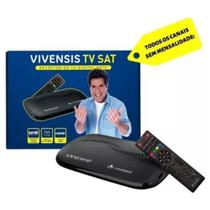 Receptor Digital TV, Full HD Smart via Satélite Bivolt Vivensis VX10