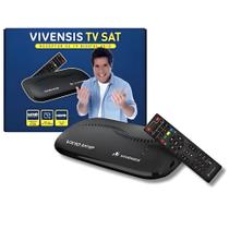 Receptor Digital Vivensis TV, Full HD Smart via Satélite VX10, Preto Bivolt