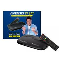 Receptor Digital Vivensis Vx10 Sat Hd Nova Parabólica Banda KU TV Tubo LCD LED HDMI e Audio e Vídeo