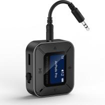 Receptor e Transmissor Bluetooth 5.3 Ainostone com Display LCD