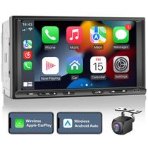 Receptor estéreo para carro 2 Din BOUWOIMA Wireless Carplay/Android