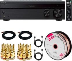 Receptor estéreo Sony STRDH190 2-Ch com entrada de fono Bluetooth