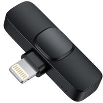Receptor Microfone Plugue Lightning com Botão Receptor Microfone Plugue Lightning com Botão