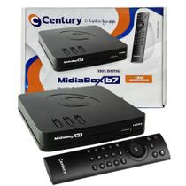 Receptor Midiabox B5 Century Hd Digital Tv Banda Ku, C E 5g Com Cabo P2 Para Parabólica