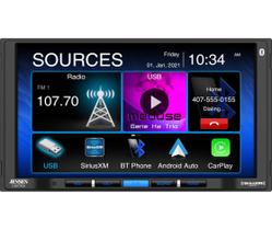 Receptor multimídia Jensen CAR710X 7” com Apple CarPlay e Android