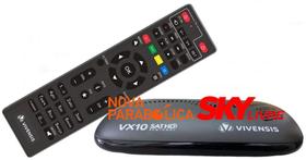 Receptor Nova Parabólica SKY Livre de Mensalidade VIVENSIS VX10