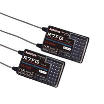Receptor Radiolink R7FG de 7 canais com giroscópio RC de 2,4 GHz Receptor Radiolink R7FG de 7 canais com giroscópio RC de 2,4 GHz