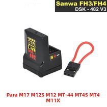 Receptor Sanwa DSK-482 V3 De 4 Canais 2.4G FHSS-3 FHSS-4 Para Corrida RC Compatível Com FH3 FH4