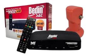 Receptor Sat Hd Bs9900s -bedin Sat + Lnbf Ku Universal Preto