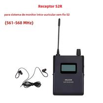 Receptor Sem Fio S2 UHF para Monitor Intra-auricular - Sistema de Fones de Ouvido