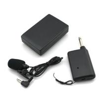 Receptor transmissor de microfone sem fio com clipe KM208 preto Receptor transmissor de microfone sem fio com clipe KM208 preto