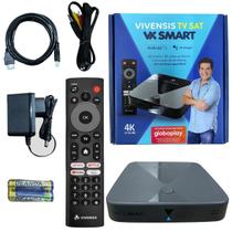Receptor TV 4K Smart VX Vivensis Android, WiFi, IPTV, YouTube e Netflix
