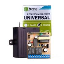 Receptor universal c/ fonte bivolt 2 canais ipec 433mhz - com 1 saída 12v a229/2c Receptor universal c/ fonte bivolt 2 canais ipec 433mhz - com 1 saída 12v a229/2c