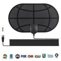 Receptores de áudio e vídeo antena de tv digital interna antena freeview 4k 1080p hdtv hd vhf/uhf autoadesivo - HUOGUO