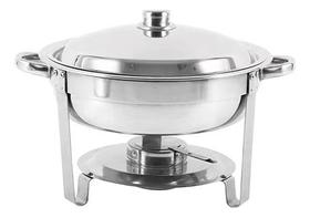 Rechaud 5 Litros Redondo Inox Banho Maria Buffet Restaurante