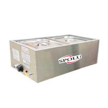 Rechaud Banho Maria Eletrico Termico Inox 2 Cubas Spolu Rechaud Banho Maria Eletrico Termico Inox 2 Cubas Spolu