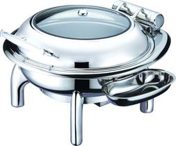 Rechaud chaffing dish redondo inox com visor 3litros orcil