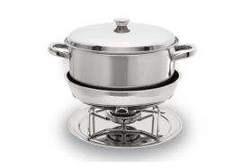 Rechaud Com Banho Maria Brinox Plátanos 8 Litros Ø 30,5 cm Aço Inox Rechaud Com Banho Maria Brinox Plátanos 8 Litros Ø 30,5 cm Aço Inox