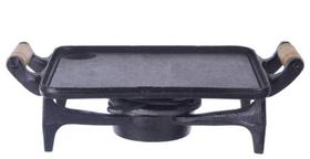 Rechaud De Ferro Fundido Chapa Lisa 1 Chama 29 x 24 cm