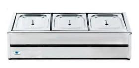 Rechaud De Mesa 3 Cubas Quente GN1/2 Ibet / 127V