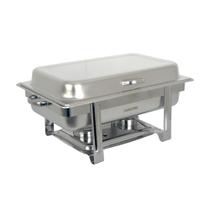 Rechaud Duplo Retangular Inox 2 Cubas 1/2 9 litros Fogareiro A Alcool Frigopro Rechaud Duplo Retangular Inox 2 Cubas 1/2 9 litros Fogareiro A Alcool Frigopro