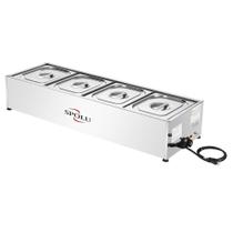 Rechaud Elétrico Inox 4 Cubas Spolu 220V SPL-504 Rechaud Elétrico Inox 4 Cubas Spolu 220V SPL-504