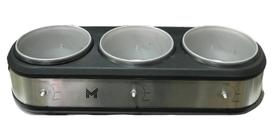 Rechaud Elétrico Triplo Buffet sem Cuba Sem Botão Inox