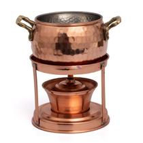 Rechaud Fogareiro Em Cobre Fondue Queijo e Chocolate 1900ml Rechaud Fogareiro Em Cobre Fondue Queijo e Chocolate 1900ml