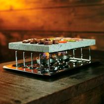Réchaud Hara Barcelona 2 Queimadores com Pedra Fondue na Pedra Réchaud Hara Barcelona 2 Queimadores com Pedra Fondue na Pedra