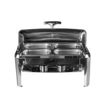 Rechaud inox 4 cubas 9 Litros Banho maria tampa giratória basculante Richoa Rechaud inox 4 cubas 9 Litros Banho maria tampa giratória basculante Richoa