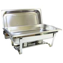 Rechaud Inox 9 Litros 1/1 Panelas Banho Maria 1 Cuba Buffet