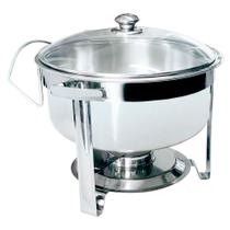 Rechaud Inox Redondo Tampa de Vidro 7,5L RRTV7 Orcil