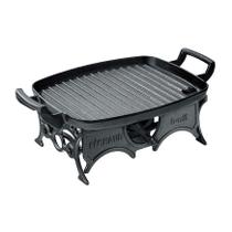 Réchaud Mil Chapa Grill Alça de Ferro Panela Mineira 30x24cm