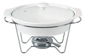 Rechaud Oval Em Porcelana Com Queimador 1,5l Dynasty Rechaud Oval Em Porcelana Com Queimador 1,5l Dynasty