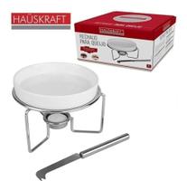 Rechaud P/ Queijo E Preparos Na Mesa C/ Faca Cerâmica Fondue - Hauskraft