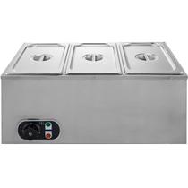 Rechaud Quente 3 Cubas 1/3 Aço Inox Zepper ZPRC03 Rechaud Quente 3 Cubas 1/3 Aço Inox Zepper ZPRC03