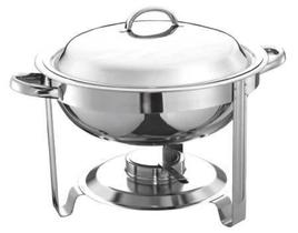 Rechaud redondo 5 Litros Aço Inox - Trovy Rechaud redondo 5 Litros Aço Inox - Trovy