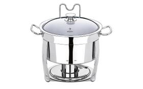 Rechaud Redondo Brinox Savoy 8 Litros 33 x 43 cm Aço Inox Rechaud Redondo Brinox Savoy 8 Litros 33 x 43 cm Aço Inox