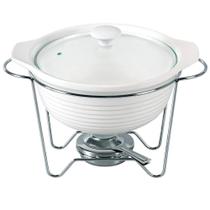 Rechaud redondo em cerâmica Fracalanza Eleonora 2,3 litros: Versatilidade do forno à mesa