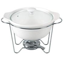 Rechaud Redondo Em Porcelana Dynasty 2,3L Com Queimador Rechaud Redondo Em Porcelana Dynasty 2,3L Com Queimador